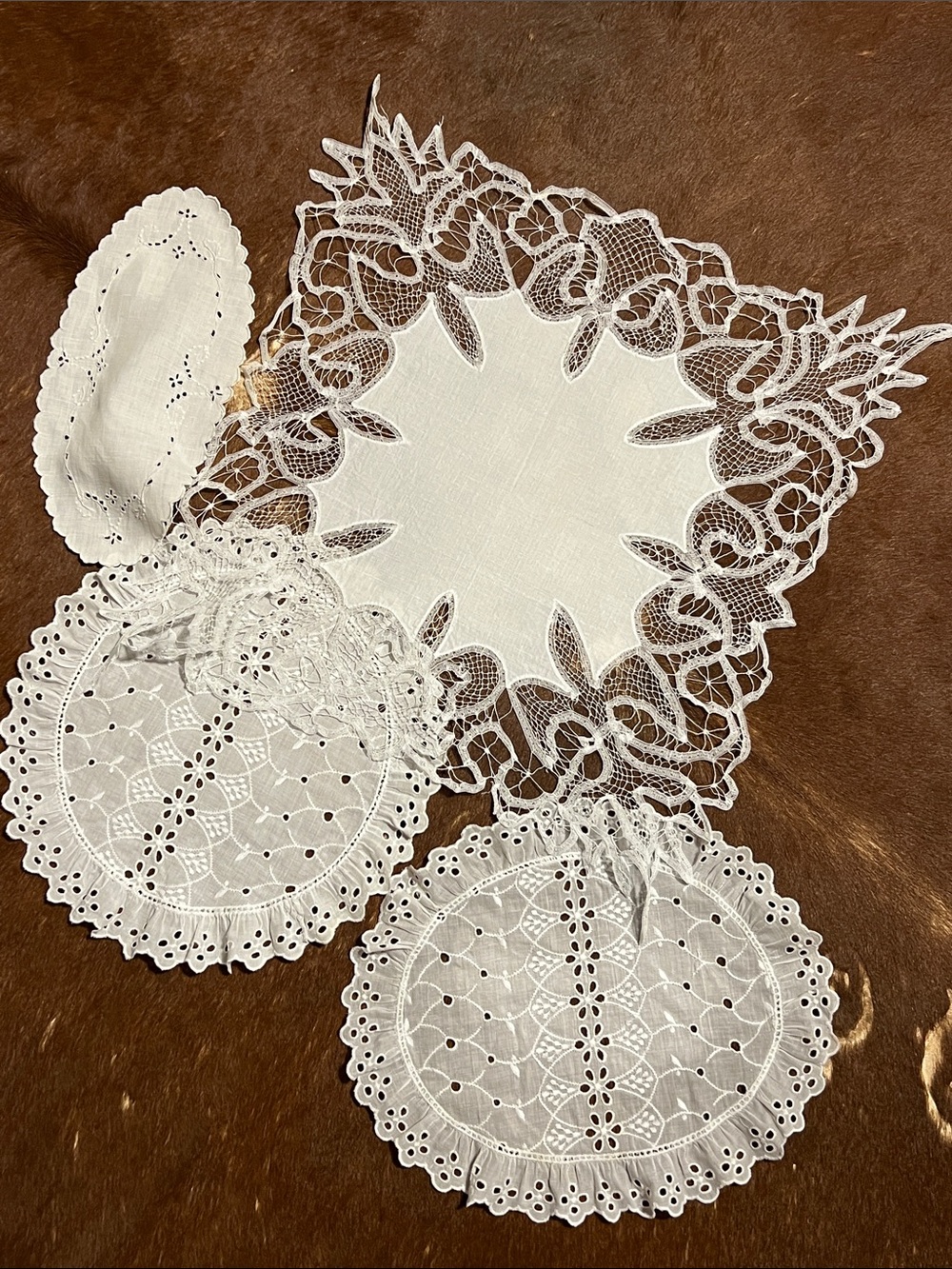 White Lace Doilies Set of four - Elegant Home Accent